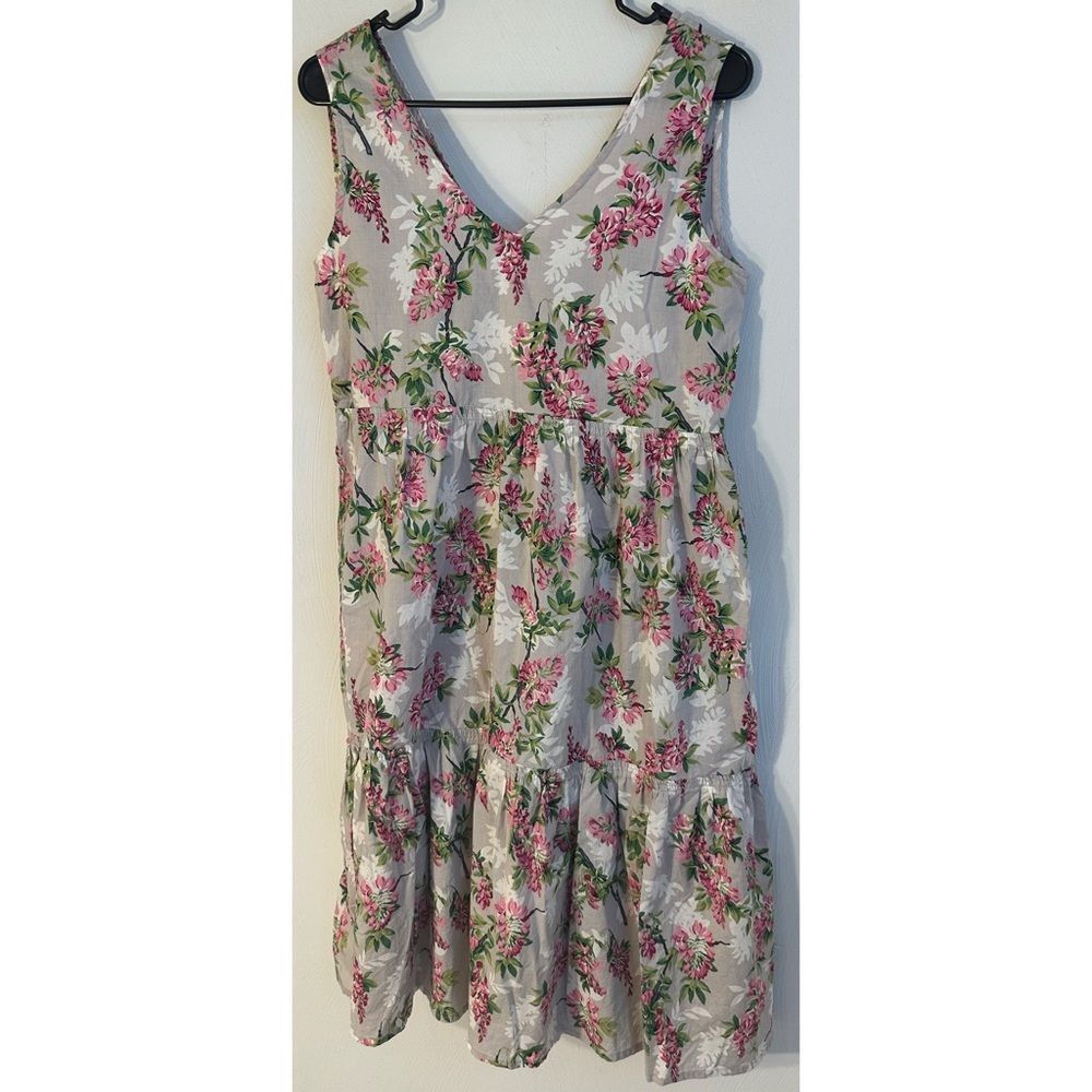 💖 LAZYBONES Floral V Neck Sleeveless Mini Dress SMALL​